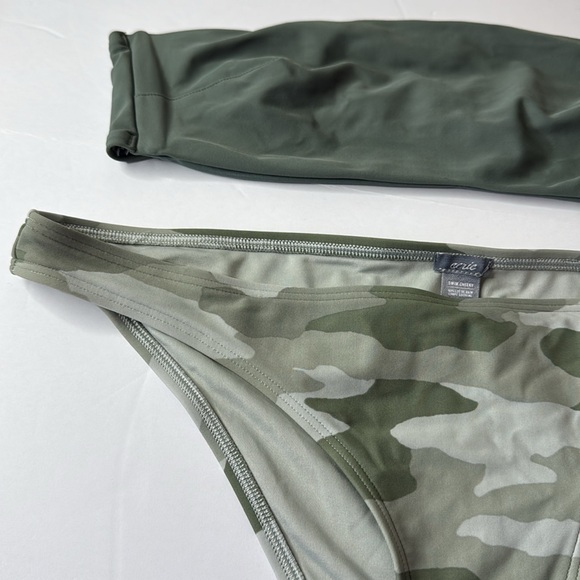 Aerie Mix and Match Bikini Swim Top and Bottoms Camo Medium / Large - Picture 4 of 11